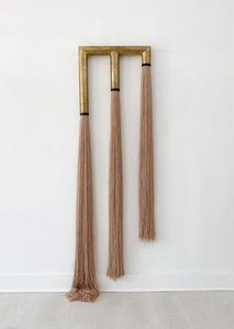 Natural Wooden Pearl Bead Tassel Wall Hanging Handmade Boho Chic Wall Art Decorative Home Accent for Bedroom Living Room <b>Nursery</b> - Product Image 5