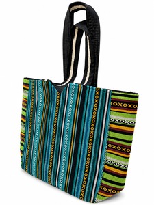 Sac fourre-tout en chanvre naturel, sac à main brodé, fermeture à glissière, sac de shopping et de voyage doux et écologique - Product Image 3