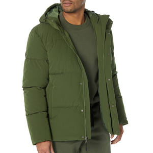 Men Winter Jacket Puffer Style Warm <b>Bubble</b> <b>Coat</b> Hooded Lightweight Waterproof Outdoor Casual Wear OEM - Product Image 1