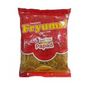 Factory Price Superior Quality Bulk Sale Customized Wholesale Food Grade Center Seal Fryums Packaging Pouch YOGESHWAR <b>POLYMERS</b> - Product Image 1