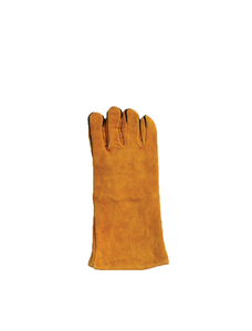 High Quality High Heat Resistance Anti-Cut Anti-Smash Breathable/Comfortable Fleece Lined Golden Cowhide Leather Welding <b>Gloves</b> - Product Image 3