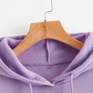 Sudadera con Capucha Personalizada 100% Algodón para Mujer, Ropa Casual para Exteriores, Estilo Urbano, Hombros Caídos, Transpirable, Ecológica, Tejida - Product Image 5