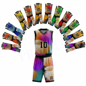 Ensemble de maillots de basket-ball personnalisés avec design sublimé, respirant, à séchage rapide, vêtements de sport pour hommes, uniforme d'entraînement pour les équipes de jeunes - Product Image 1