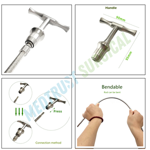Juego de instrumentos quirúrgicos flexibles para preparación ósea, sistema de alargamiento de huesos, kit de herramientas para cirugía de trauma - Product Image 6