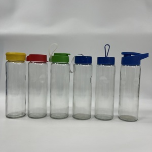 Bouteille d'eau en verre haut de gamme avec sangle, conception anti-fuite, personnalisation de la marque disponible, approvisionnement en gros B2B - Product Image 2