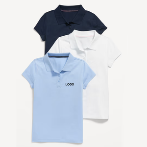 เสื้อโปโลแขนสั้นสีดำสำหรับนักเรียน พร้อมปักลายตามสั่ง - Product Image 6