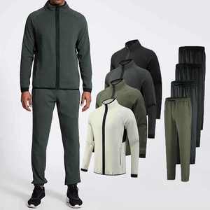 Premium Quality Breathable Polyester Fabric Tracksuit For <b>Men</b> Lightweight Polyester And Activewear <b>Jackets</b> And Pants Set For <b>Men</b> - Product Image 1