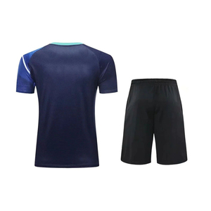Customized Logo Spandex/Polyester Eco-Friendly Seamless Short Sleeve <b>Tennis</b> Uniform Anti-UV Moisture Wicking Quick Dry Wholesale - Product Image 2