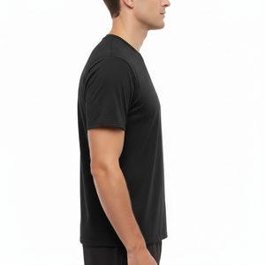 T-shirt à manches courtes en maille personnalisé pour hommes, prix de gros d'usine, bonne qualité, idéal pour la gym, le sport, le jogging et l'entraînement - Product Image 3