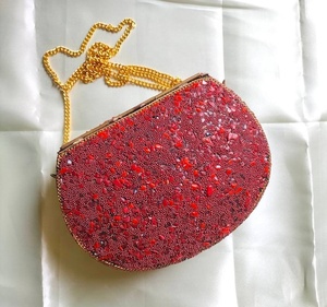 Bolso de mano de Metal mosaico de lujo para mujer, bolso de mano de Metal mosaico de lujo para mujer, bodas de playa de verano - Product Image 3