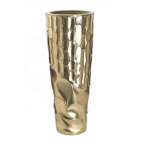 Florero Moderno con Acabado Dorado para Centro de Mesa, Sala de Estar, Comedor, Bodas, Decoración para Ocasiones Festivas - Product Image 5