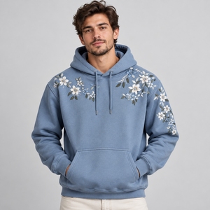 Sudaderas con capucha para hombre, elegantes, diseñadas con bordados intrincados, tela transpirable y construcción duradera para un estilo moderno. - Product Image 1