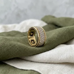 Hermoso Anillo de Compromiso y Boda de Lujo, 5.1CT D VS1, Oro Sólido de 18K, Chapado en Oro Rosa, Corte Asscher, Diamante Cultivado en Laboratorio, IGI - Product Image 1