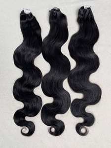 Extensiones de Cabello Humano Ondulado - Hechas con Cabello 100% Vietnamita de un Solo Donante, Extensiones de Cabello Ondulado en Trama, Precio al por Mayor - Product Image 3