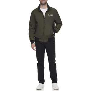 New Arrival Men Stand Collar Front Logo Eco-Friendly <b>Waterproof</b> Windproof Autumn Casual Fit Outdoor <b>Warm</b> Fashion Bomber <b>Jacket</b> - Product Image 2