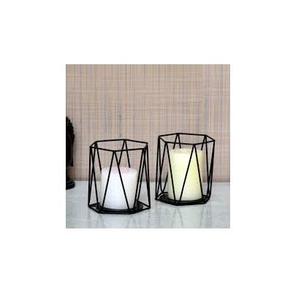 Portavelas de metal negro minimalista para bodas, eventos festivos, soporte de hierro para velas hecho a mano de lujo para decoración del hogar, para mesa. - Product Image 5