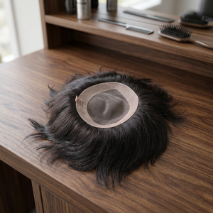 Mono Base Indian Hair Toupee Prothesis Wig <b>Body</b> <b>Wave</b> Loose <b>Wave</b> Remy Hair Taz Hair Bangladesh - Product Image 1