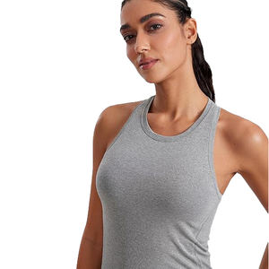 <b>women</b> sleeveless gym workout fitness cotton spandex breathable stretch <b>vest</b> tank <b>top</b> - Product Image 3