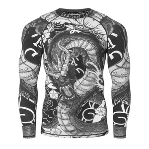 High Quality Rash Guard Training <b>Compression</b> <b>Shirt</b> Custom Logo Sportswear Supplier Wholesale Orders - Product Image 4