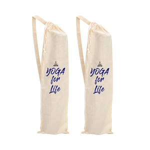 Bolsa de algodón grande de lona de algodón de alta resistencia orgánica, bolsa de comestibles en blanco, bolsa de gimnasio de Yoga, bolsa de lona de algodón, bolsa de esterilla de Yoga - Product Image 2