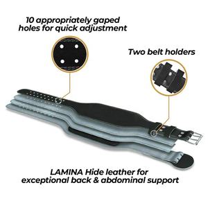 OEM Custom Logo Fitness Safety Powerlifting Gym Belt PU Deadlift Squat <b>Bench</b> <b>Press</b> Waist Support Protection <b>Weight</b> Lifting Belts - Product Image 4