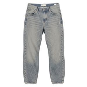 Jean Baggy Ben Mid à Jambe Courbée Coupe Ample Légère en Denim de Coton Biologique Recyclé Streetwear Homme Coupe-Vent Imperméable - Product Image 2