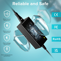 Chargeur universel pour ordinateur portable 65W pour Lenovo HP Dell Acer ASUS Samsung, cordon d'alimentation pour moniteur, alimentation 5V -20V DC avec 16 embouts