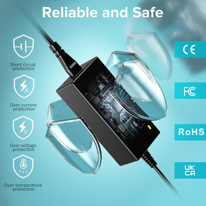 Chargeur universel pour ordinateur portable 65W pour Lenovo HP Dell Acer <span class=keywords><strong>ASUS</strong></span> Samsung, cordon d'alimentation pour moniteur, alimentation 5V -20V DC avec 16 embouts - Product Image 5
