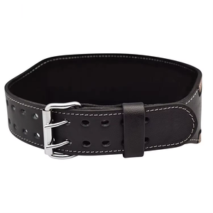 Ceinture de musculation en cuir suédé durable pour entraînement en salle de sport, double couture, boucle robuste, équipement de musculation Sialkot - Product Image 2
