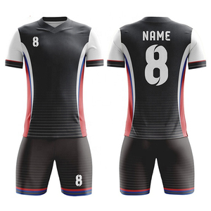 Maillots de football et ensembles d'uniformes personnalisés respirants à séchage rapide 100% polyester, service OEM, uniformes de football sublimés - Product Image 1