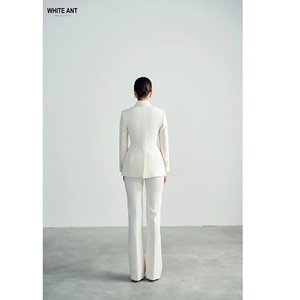 กางเกงขายาวผู้หญิงรุ่นใหม่สุดหรู ODM EUPHEMIA มีกระเป๋า ทรงขาบานเล็กน้อย ทรงตรง กว้าง  เสื้อผ้าผู้หญิง WhiteAnt - Product Image 2