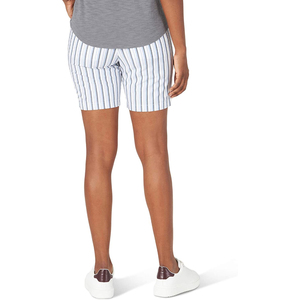 กางเกงขาสั้นผู้หญิงขายดี คุณภาพสูง ผลิตตามสั่งจากปากีสถาน ผ้าเนื้อนุ่มยืดหยุ่น ตกแต่งกระเป๋า ราคาถูก รับผลิตแบบ OEM - Product Image 6