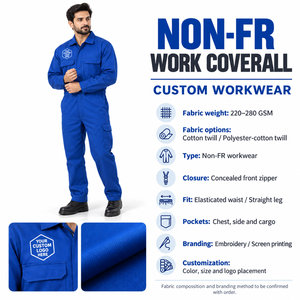 Combinaison de travail de sécurité en polyester 100 % non ignifuge, respirante et imperméable pour hommes, avec bande réfléchissante ignifuge pour adultes - Product Image 6