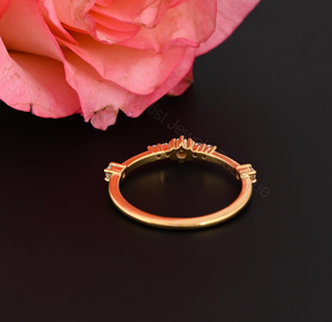 Dainty Diamond <b>Ring</b> 0.19 Ct, Minimal Diamond <b>Ring</b>, Gold Stacking <b>Ring</b>, Delicate Engagement <b>Ring</b>, Everyday <b>Ring</b>, Gift for Her - Product Image 4
