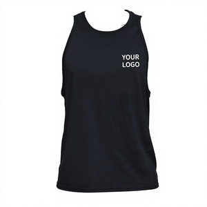 Sleeveless Muscle Tee Mens Fitness Running Gym <b>Vests</b> <b>Stringer</b> Tank Top Undershirt Breathable Sporty 100% Polyester Gym Wear - Product Image 1