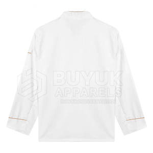 Veste de chef unisexe de haute qualité, dernier design, 100% coton, coupe-vent, boutonnée, vêtements de cuisine - Product Image 2