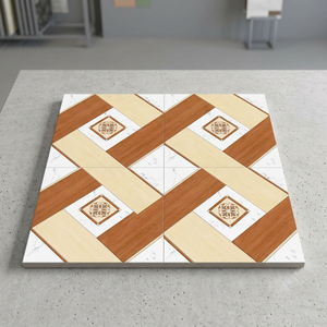 Azulejos de porcelana con textura Natural de madera para suelo y pared Exterior 400x400mm pavimentadora Vintage losas para exteriores para Patio terraza - Product Image 5