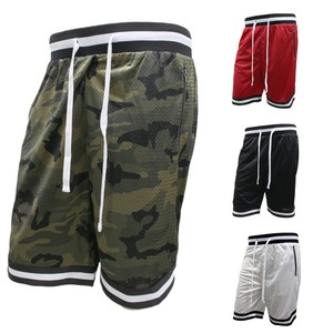 Últimos pantalones cortos de baloncesto de poliéster transpirables y ligeros con sublimación personalizada 2026, de malla, en blanco, para hombre, al por mayor, negros - Product Image 6