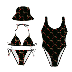 Women Cherry Print <b>Bikini</b> <b>Set</b> <b>Red</b> Trim Rhinestone Decoration Stretch Spandex Polyester Two Piece Swimwear Fashion 2026 - Product Image 4