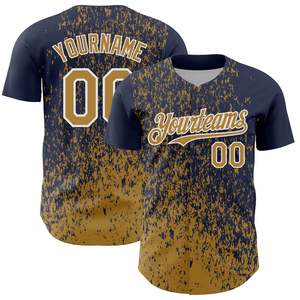Camiseta de Béisbol Sublimada Personalizada, 100% Poliéster, Secado Rápido, Transpirable, Uniforme de Equipo, Camisas de Béisbol para Hombre con Botones Completos - Product Image 1
