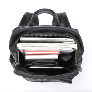 Soft Leather <b>Backpack</b> <b>Daily</b> Leather <b>Backpack</b> Durable Leather <b>Backpack</b> Multi Use Storage Pack - Product Image 3