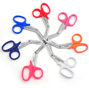 Ciseaux de traumatologie robustes, ciseaux médicaux d'urgence, coupe-bandes en acier inoxydable, pointe arrondie, pour sauvetage professionnel - Product Image 3