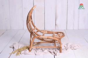 Ensemble de berceau en rotin au design rustique pour bébés et enfants, avec fonction de sécurité, en matériau naturel. Un accessoire pour la photographie de nouveau-nés. - Product Image 3