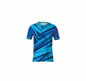 T-shirt à impression intégrale par sublimation, tissu polyester de qualité supérieure, absorbant la transpiration, séchage rapide, adapté à la remise en forme, à la course à pied - Product Image 2