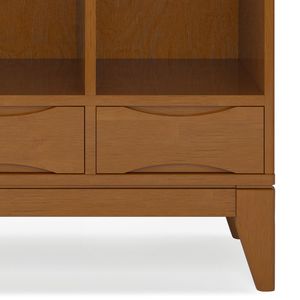 Mobili contenitori Harper in teak marrone a cubo per soggiorno con cassetti - Product Image 5