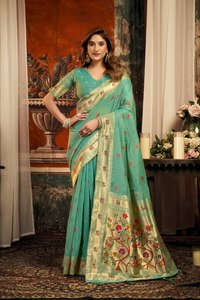 Sari en soie pour mariage, très tendance, avec pièce de blouse, vêtements indiens pour femmes, sari à bas prix, vente en gros, vêtements de Surat - Product Image 2