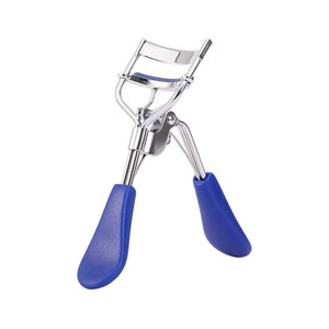 Recourbe-cils en acier inoxydable, outil de maquillage professionnel, outil ergonomique pour recourber les cils avec coussinets de remplacement en silicone souple - Product Image 2