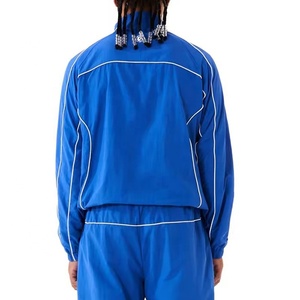 Conjunto Deportivo Personalizado Azul, Chaqueta y Pantalones de 2 Piezas, Ligero, de Secado Rápido, Ropa Deportiva para Hombre y Mujer, Chaqueta y Pantalones de Nailon - Product Image 6