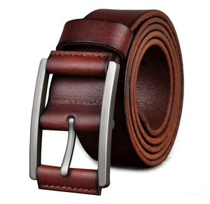 Ceintures en cuir véritable personnalisées, style unique et professionnel, couleur unie, logo personnalisé, tendance, fabrication sur mesure. - Product Image 4