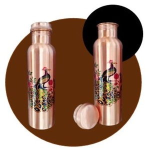 Immunity Boost Pure Copper Water <b>Bottle</b> Ayurvedic Leak Proof Health <b>Flask</b> - Product Image 5